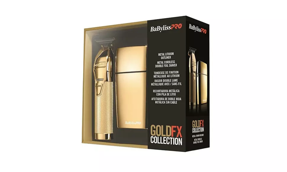 BabylissPRO GOLDFX Metal Lithium Outliner and Double Foil Shaver - Primary Image
