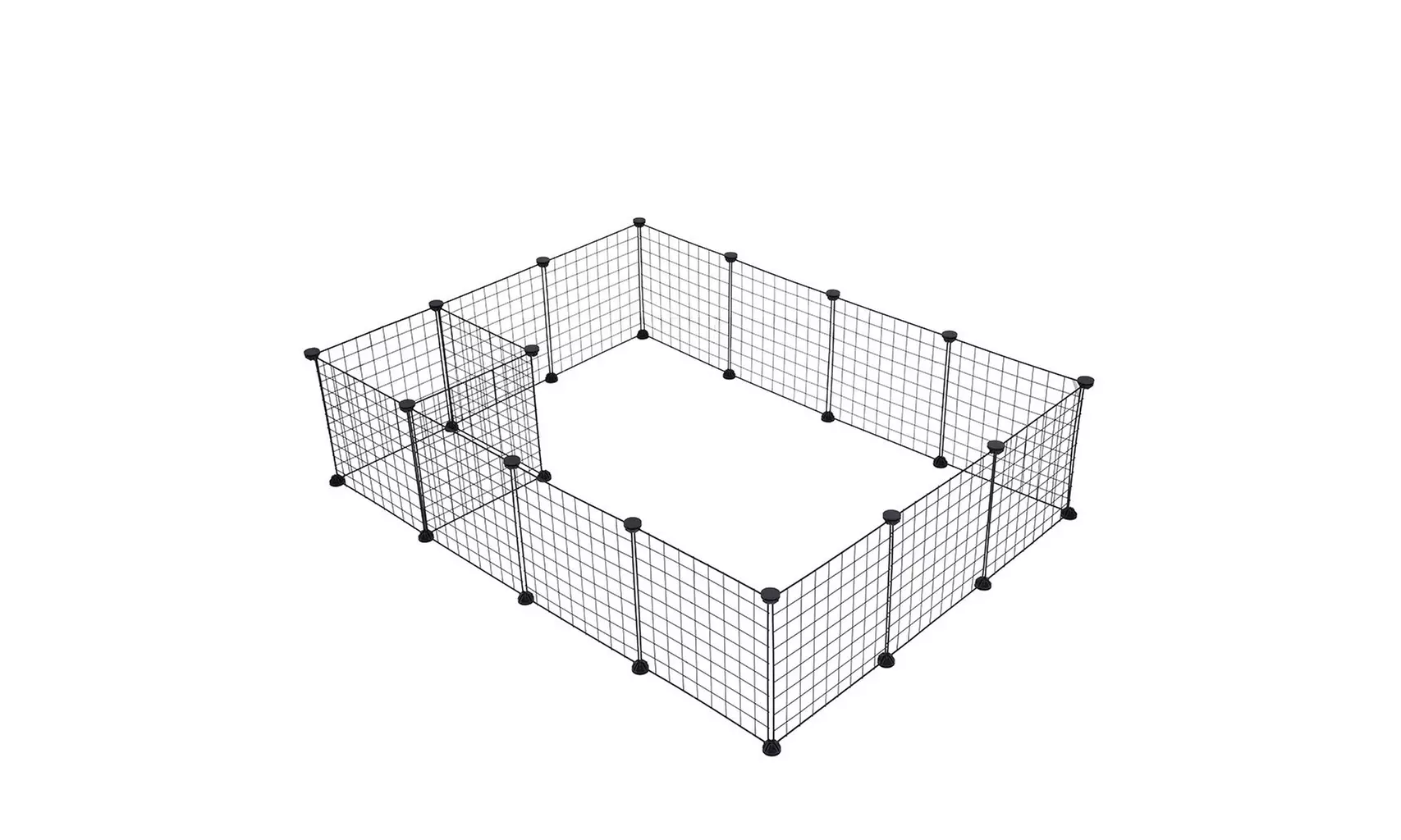 Muxika Metal Pet Playpen Dog Kennel Pets Fence Exercise Cage 16 Panels - Primary Image