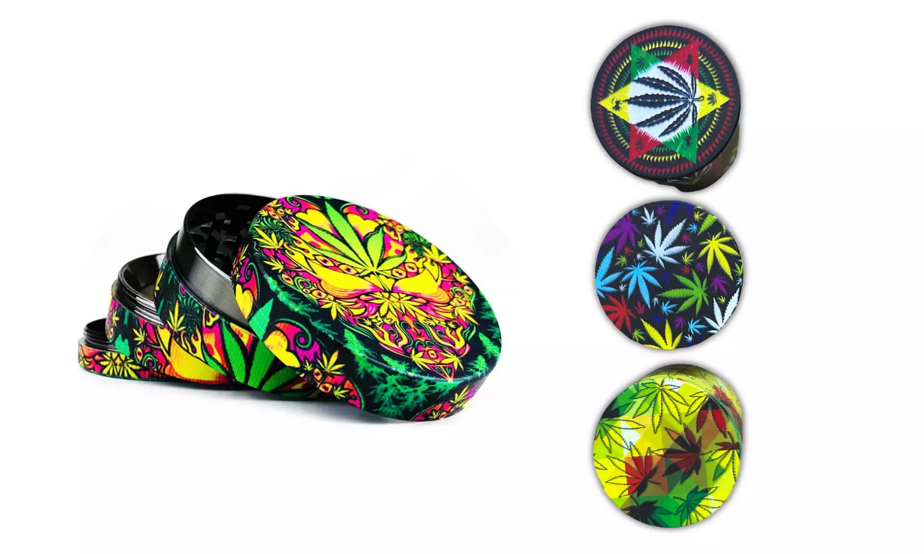 5-Piece Metal Herb Grinder with Scraper - Primary Image
