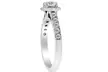 1ct Cushion Halo Diamond Engagement Ring 14K White Gold - Second Medium