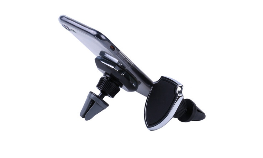 Image 1: Magnetic Car Phone Mount Strong Air Vent Stand Cell Phone Holder Car Mount