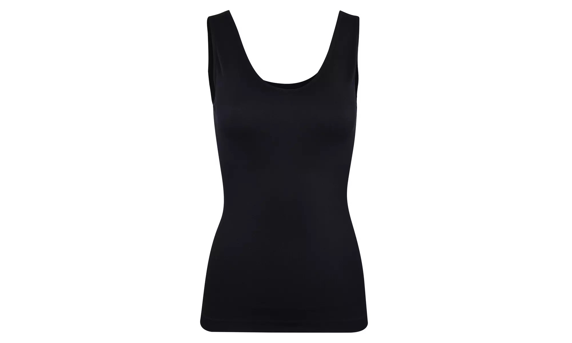 Donna L'oren Women's Seamless Scoop Tank Top Body Shaping 2 or 4 Pack
