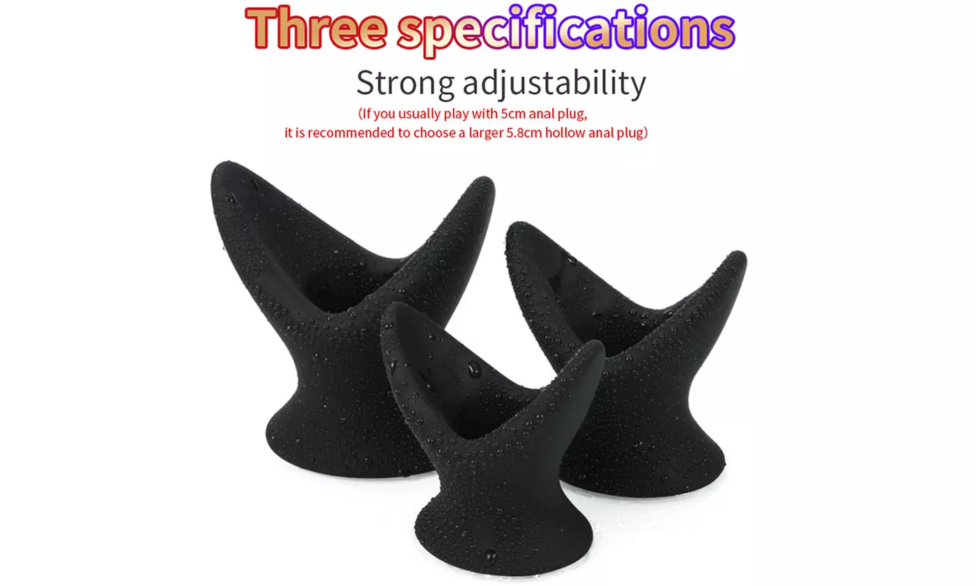 Hollow Prostate Anal Plug Massager Dildo Tunnel Probe-Use Lubricants