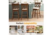 Costway 30" Bar Stool Wooden Chair with Contoured Backrest Swivel Padded Seat - Second Medium