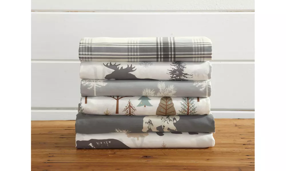 Lodge Printed Ultra-Smooth Microfiber Sheet Set by Home Fashion Designs - Primary Image