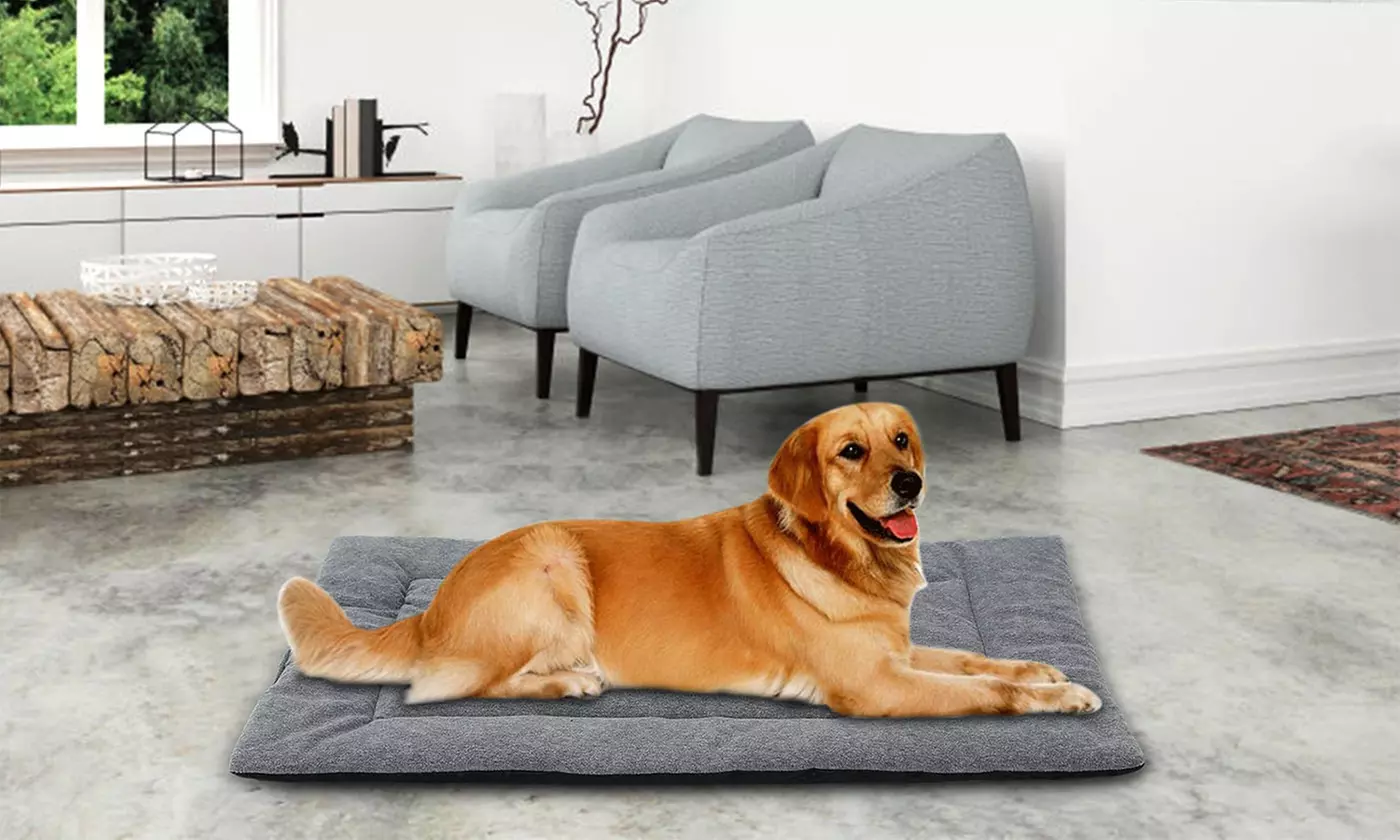 PetLuv Soft Fleece Reversible Dog Bed Mat Comfortable Crate Cushion Pad