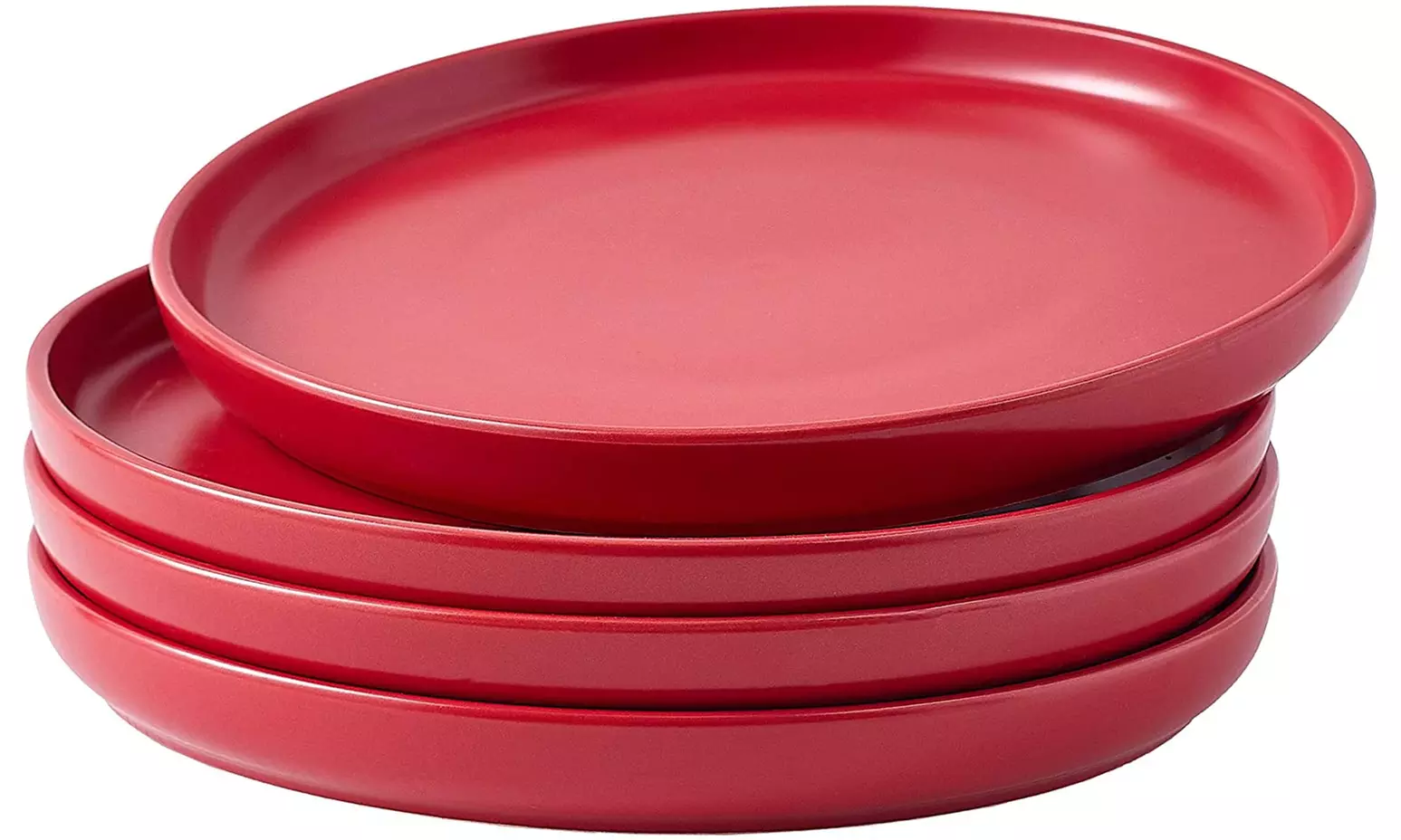 Bruntmor Set of 4 Elegant 11" Round Ceramic Restaurant Serving Dinner Plates - Primary Image