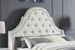 Katelynn Linen Button Tufted Headboard with Nailhead Trim - Queen or King Size - Second Medium