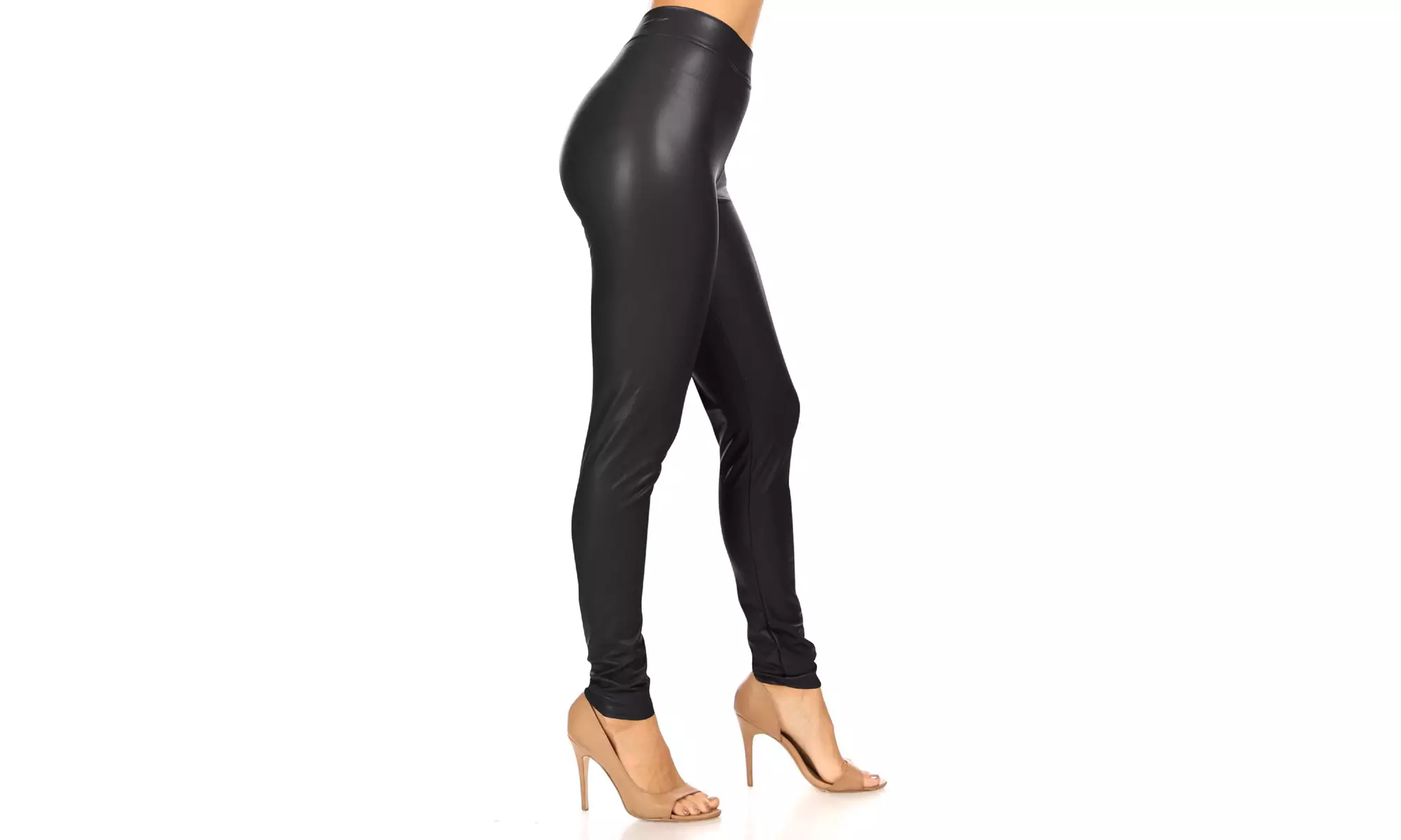 Women's Casual Faux Leather Legging Pants