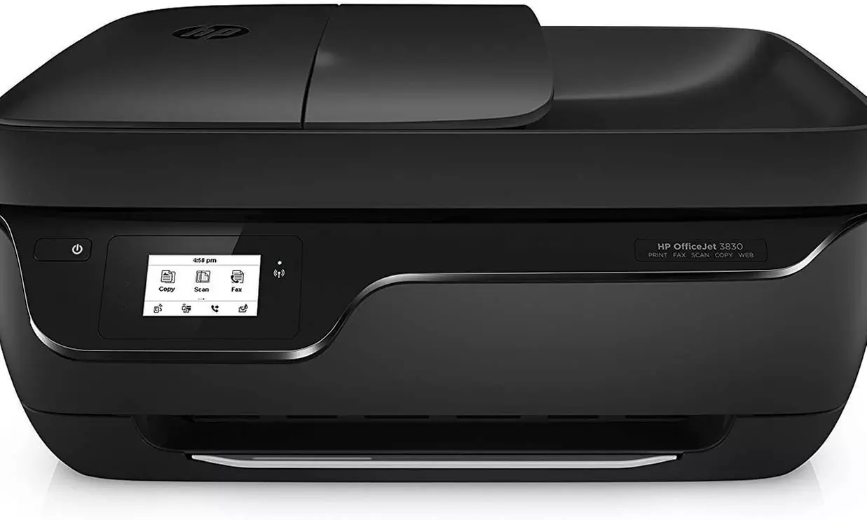 HP OfficeJet 3830 All-in-One Wireless Printer, Works w/ Alexa K7V40A-Refurbished - Primary Image
