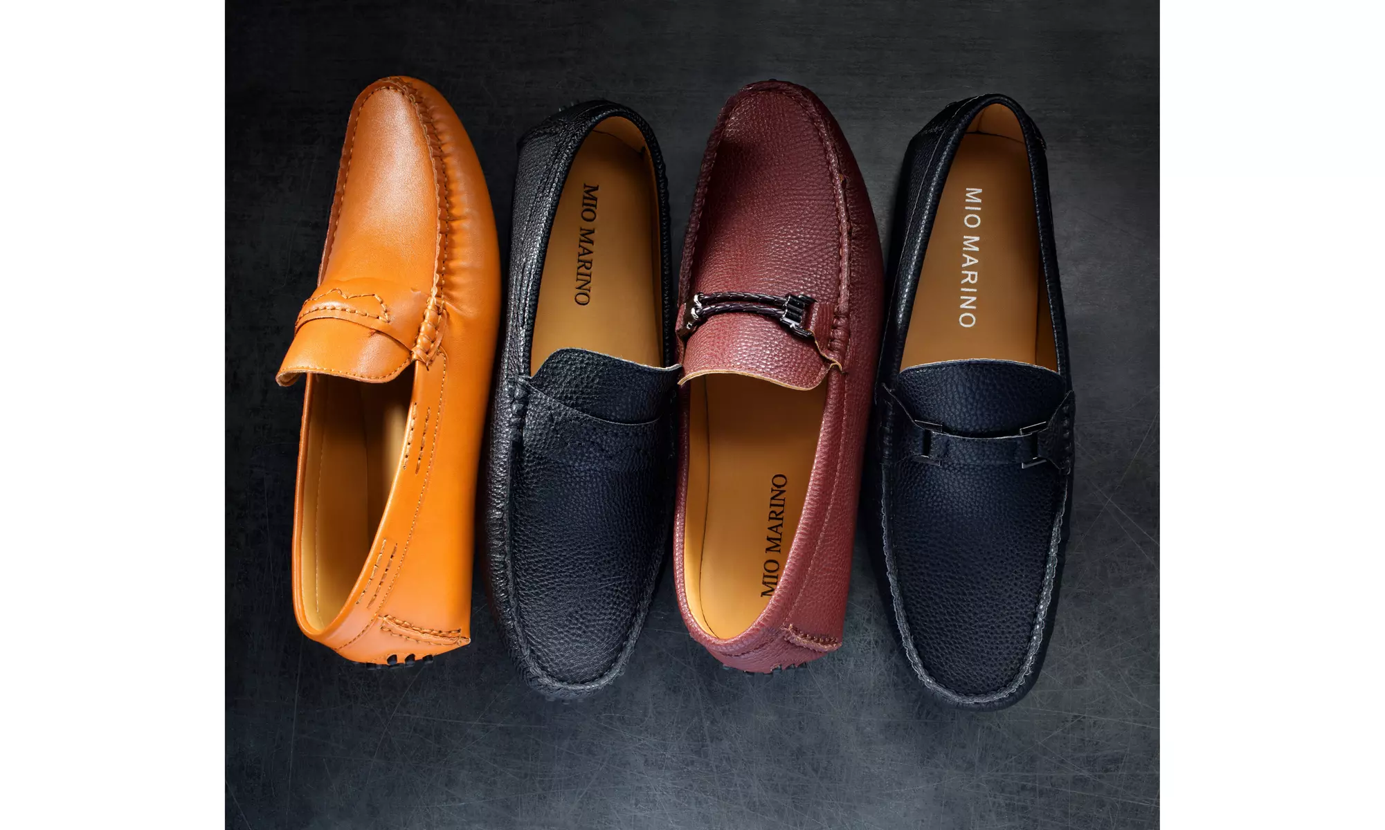 Mio Marino Men's Casual Italian Driving Loafers w/ Designer Gift Bag - Primary Image