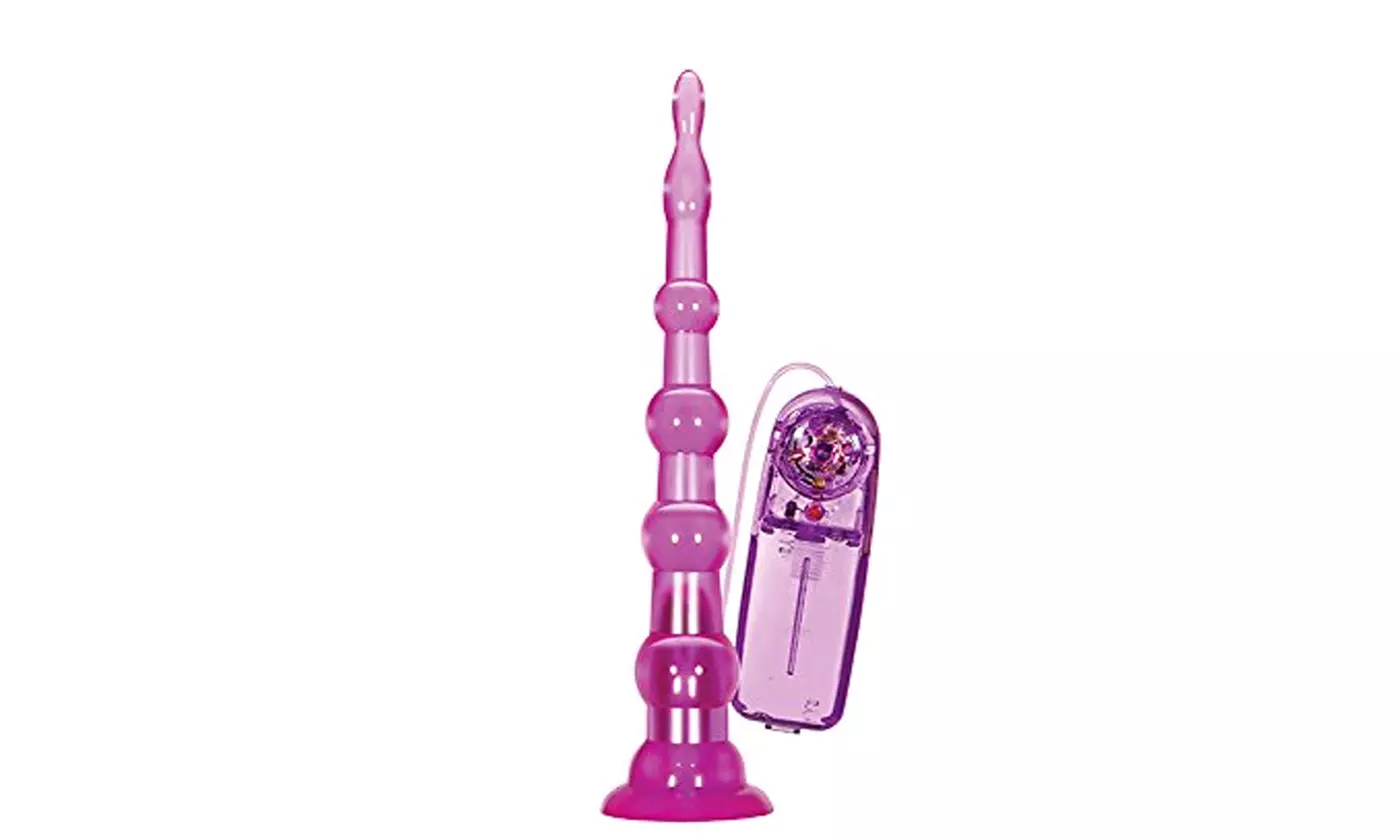 Adam & Eve Signature Toys Easy Anal Buddy Jelly Vibrating Probe - Primary Image