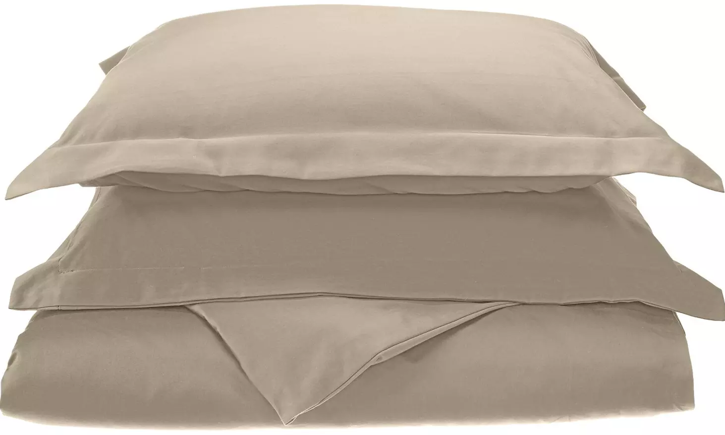 Superior Solid 800-Thread Count Cotton 3-Piece Duvet Cover Set - Primary Image