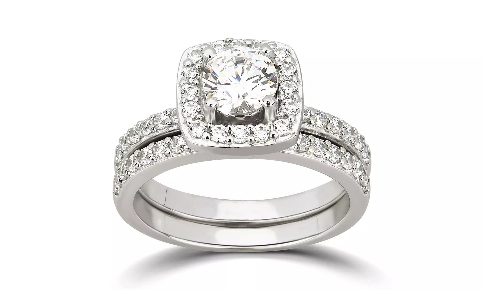 Unique Designs Bridal Ring Made with Crystals from Swarovski