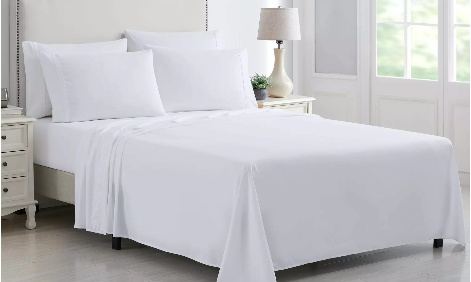 Kathy Ireland 6 Piece Brushed Microfiber Sheet Set