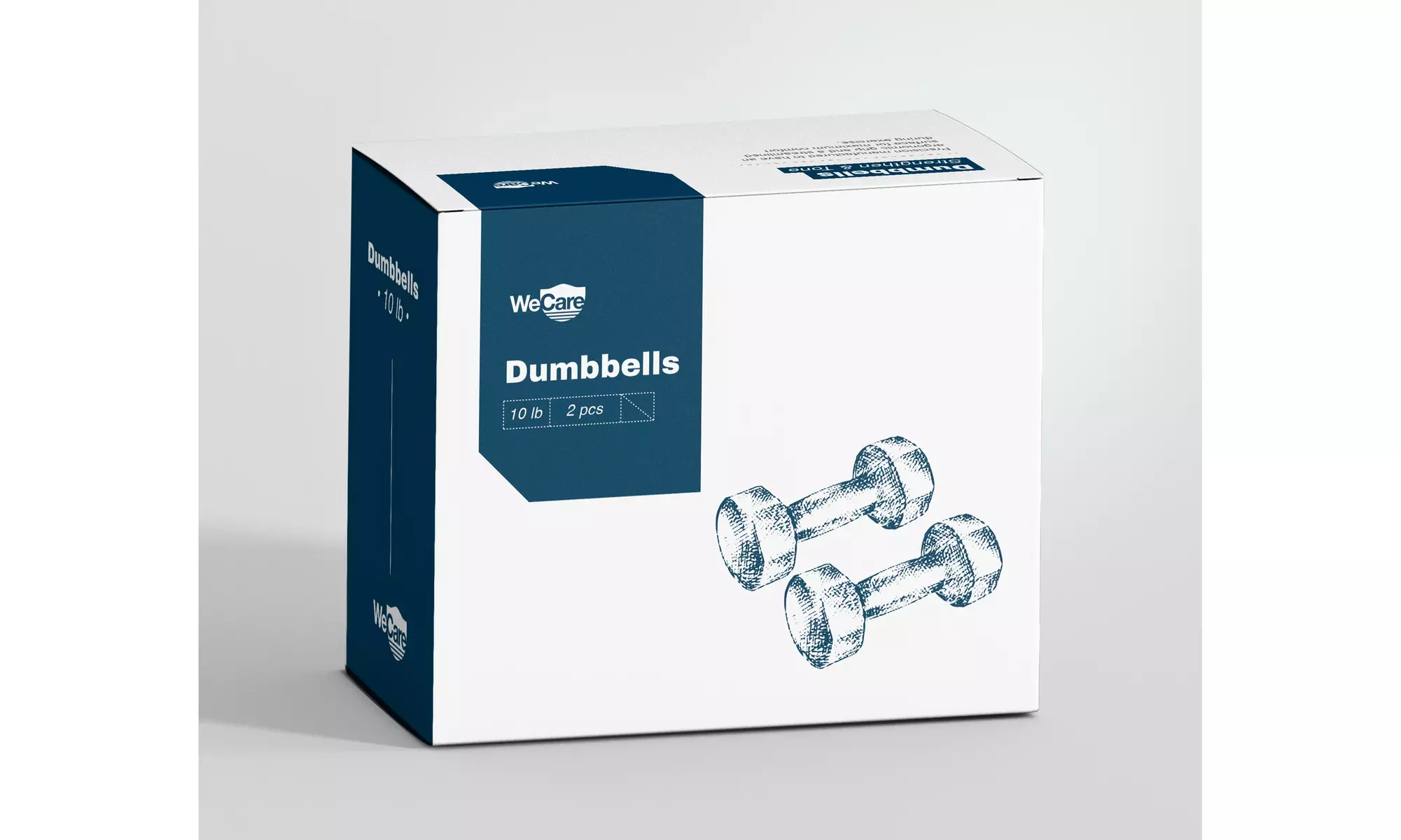 WeCare Neoprene Coated Dumbbells for Non-Slip Grip (Set of Two)