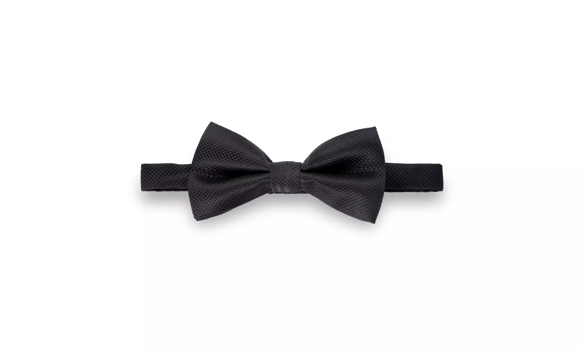Men's Textured Strap 1" Wide Suspender Bow Tie