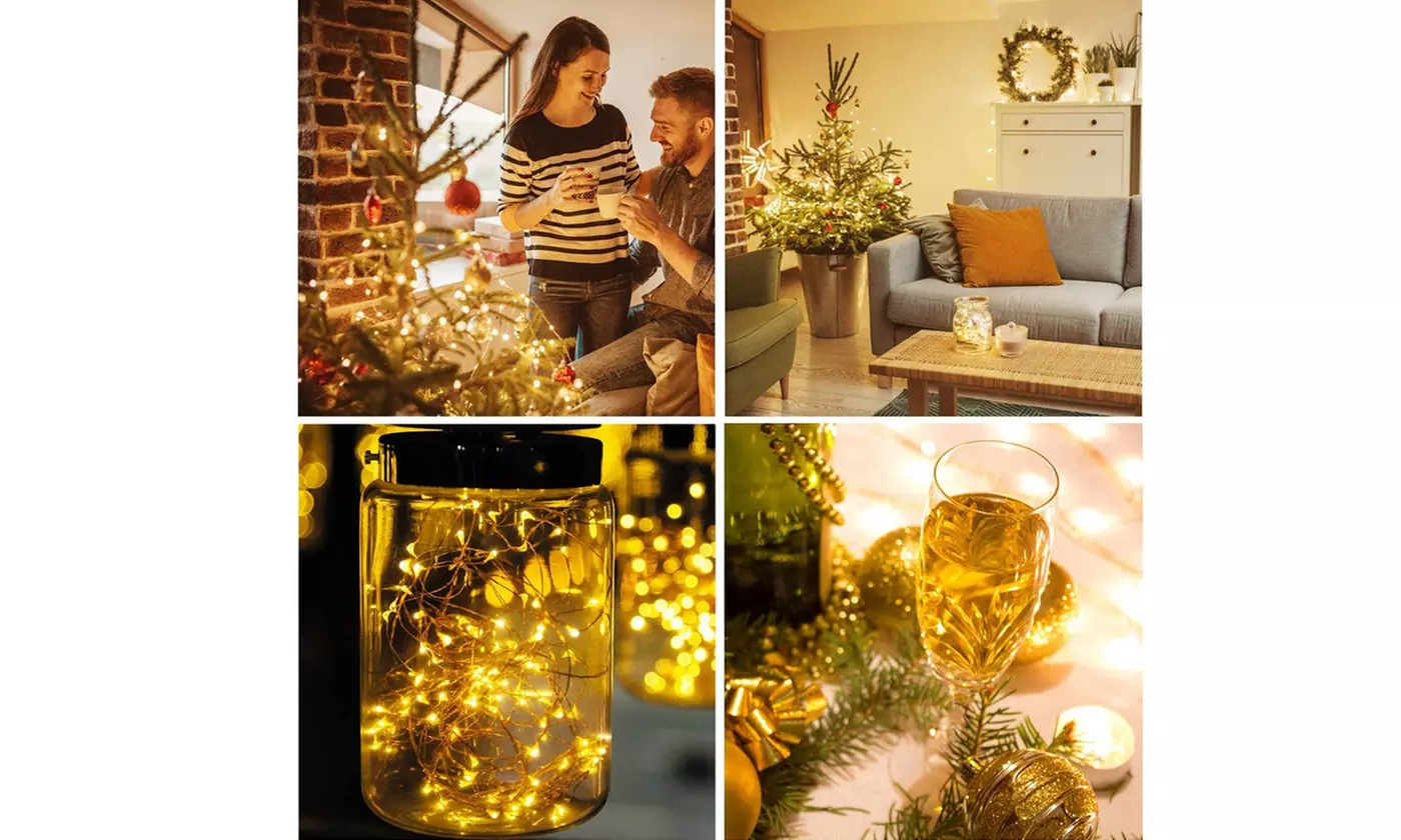 6 Pack 20 LED Wine Bottle Cork Lamp Fairy String  Lights for DIY Wedding Party
