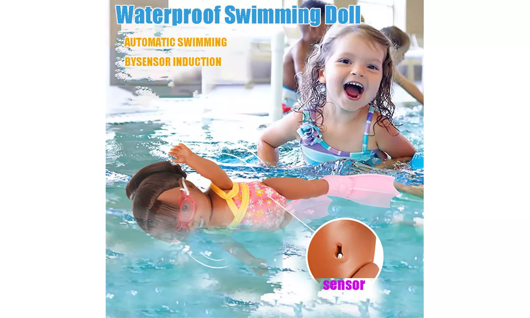 Waterproof Electric Doll Water Park Swimming Pool Children Gift Toys - Second Medium