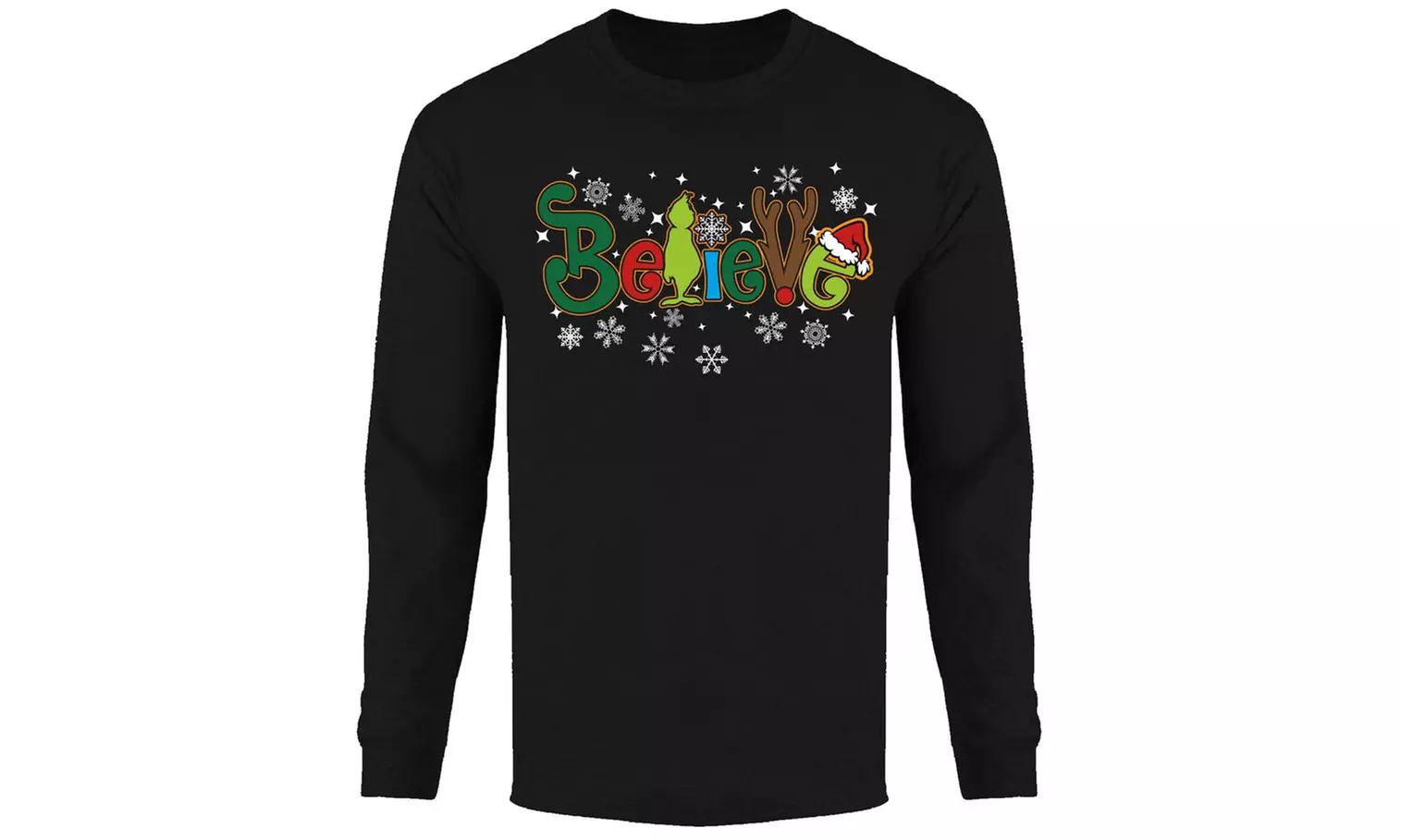 Men's Christmas Spirit Holiday Festive Long Sleeve Shirt (S-2XL)