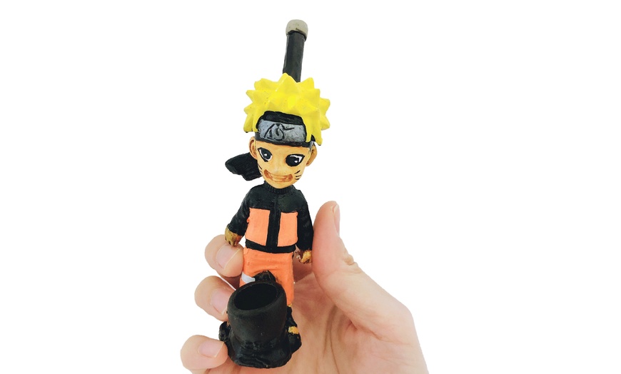 Tobacco Smoking Hand Pipe Naruto Uzumaki Handmade Resin W/5 PCs Brass ...