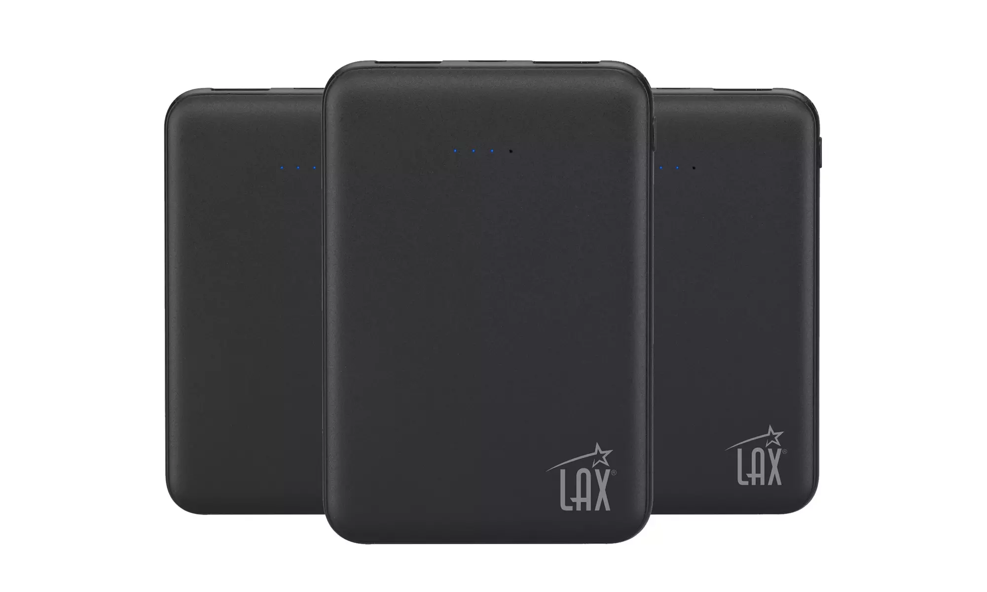 Rubberized Power Bank 6,000 or 12,000mAh LED Dual-USB