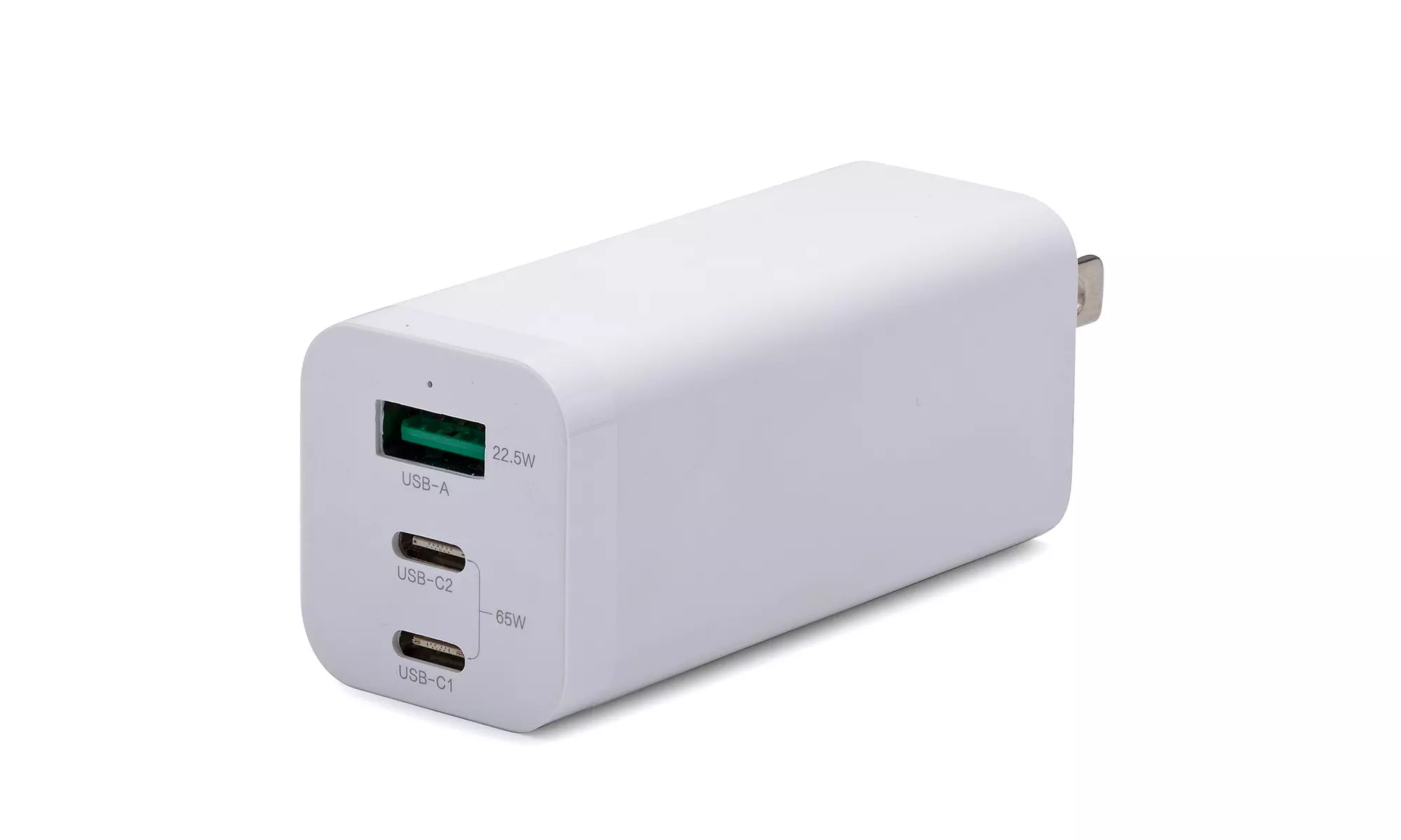 Kratos Power 65W GaN Three-Port Power Adapter - Primary Image