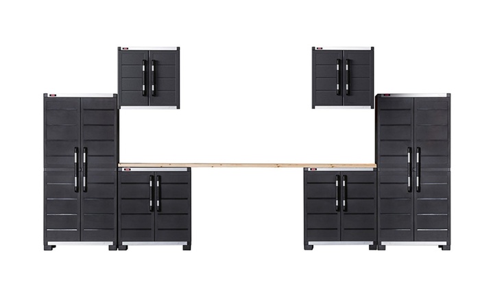 Keter Ready To Assemble Garage System Utility Tool Storage