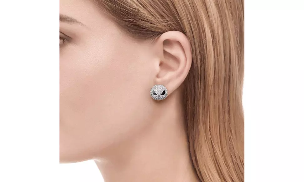 The Nightmare Before Christmas Skull Jack Necklace Crystal Pendant Jewelry - Second Medium