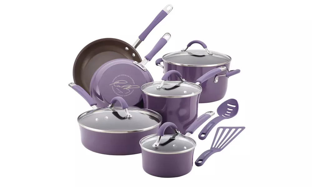 Rachael Ray Cucina Cookware Set, 12pc., Lavender Purple - Primary Image