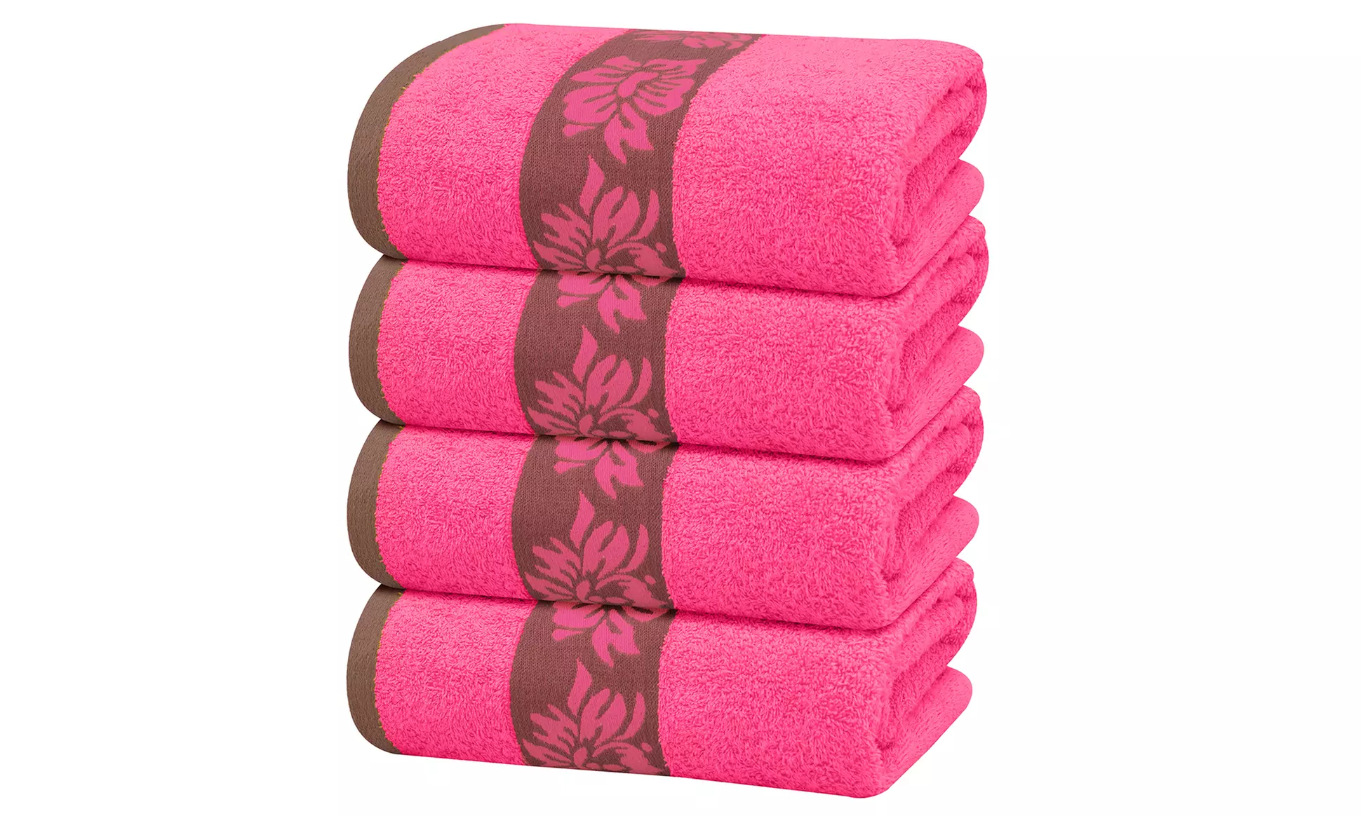 4 or 8-Pc Ruvanti Absorbent Soft Cotton Hand Face Shower Spa Bathroom Towel Set