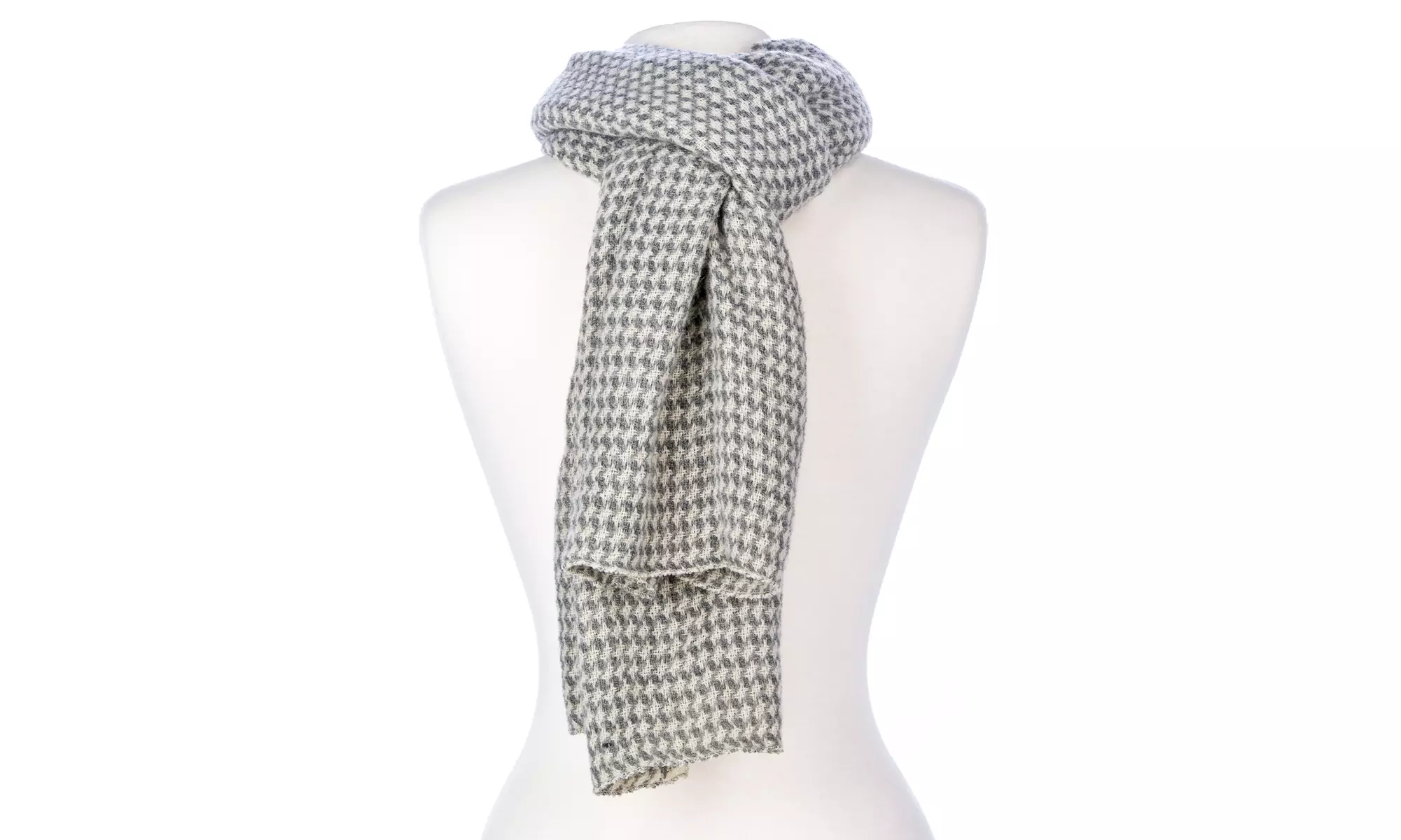 Noble Mount Mens Houndstooth Winter Scarf - Primary Image
