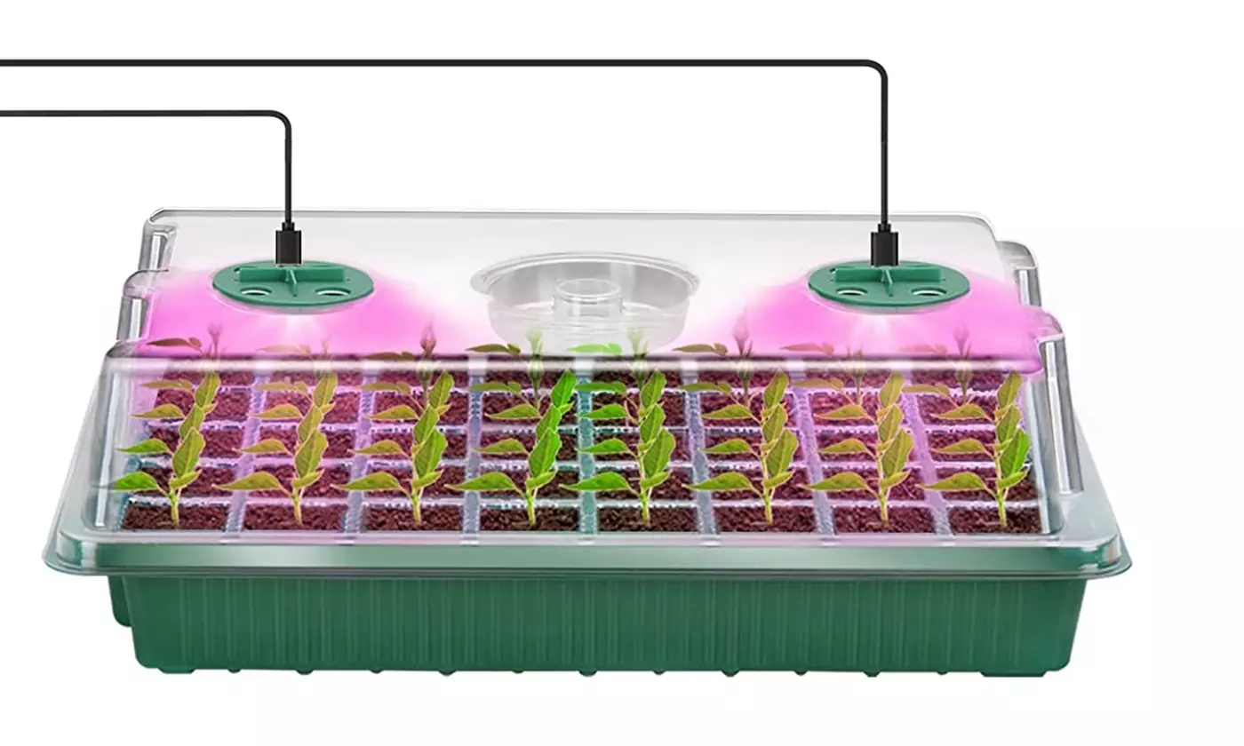 iMounTEK 40-Cell Seed Starter Tray with Grow Lights 