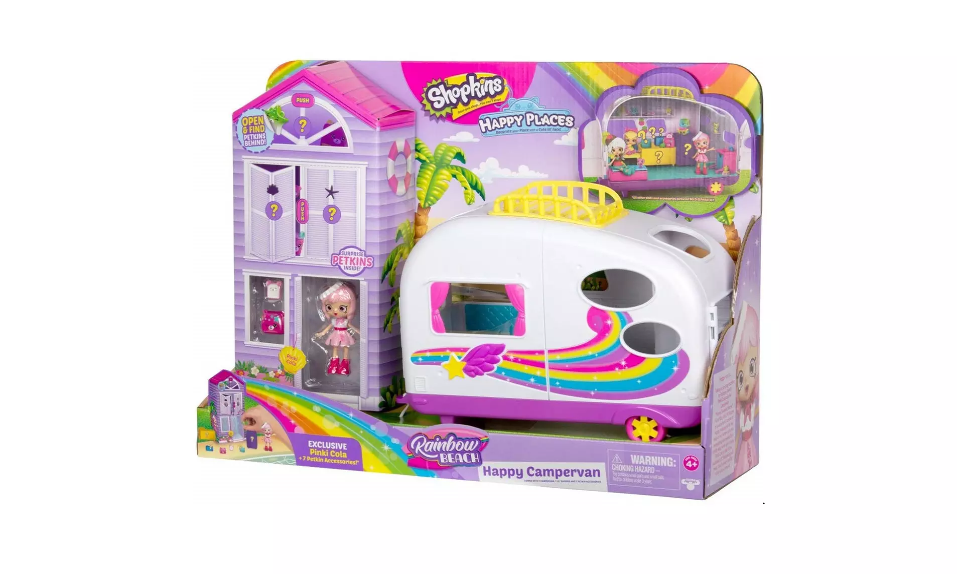 Shopkins Happy Places Rainbow Beach Camper Van  - Primary Image