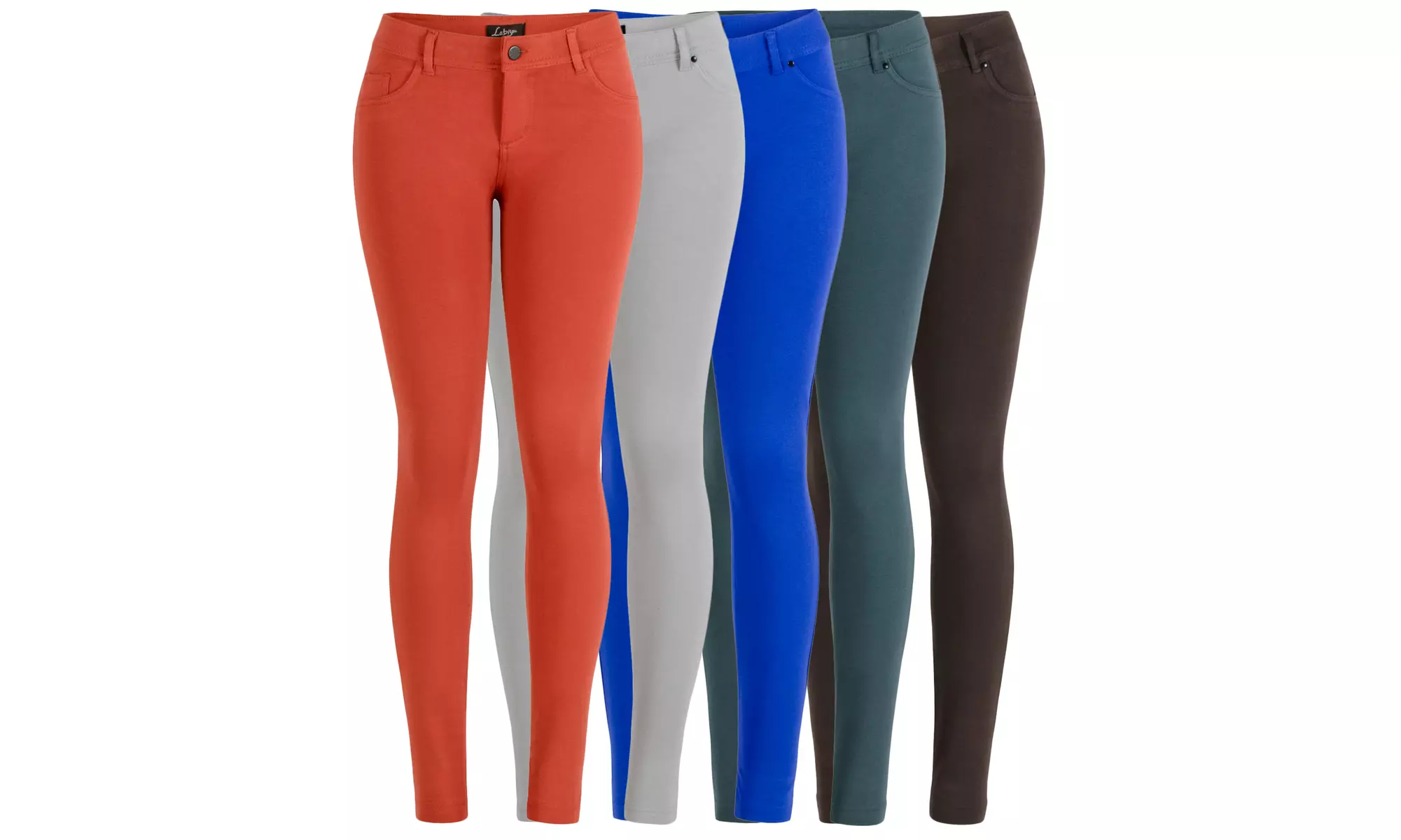 La Bijou 611S Women's Juniors Ultra Stretch Skinny Pants Jeggings - Primary Image