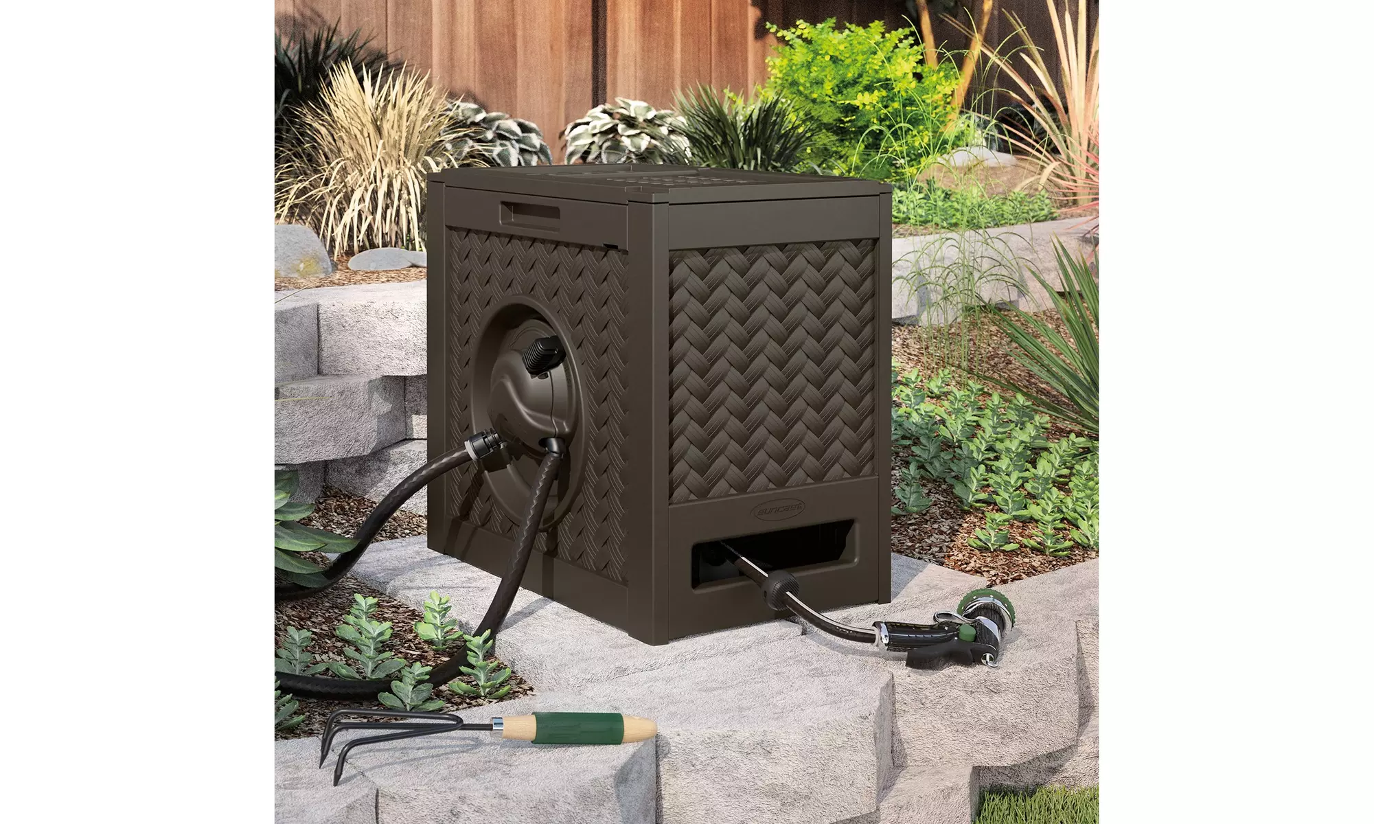 Aquawinder Auto Rewind Hose Reel, 125 Ft - Second Medium