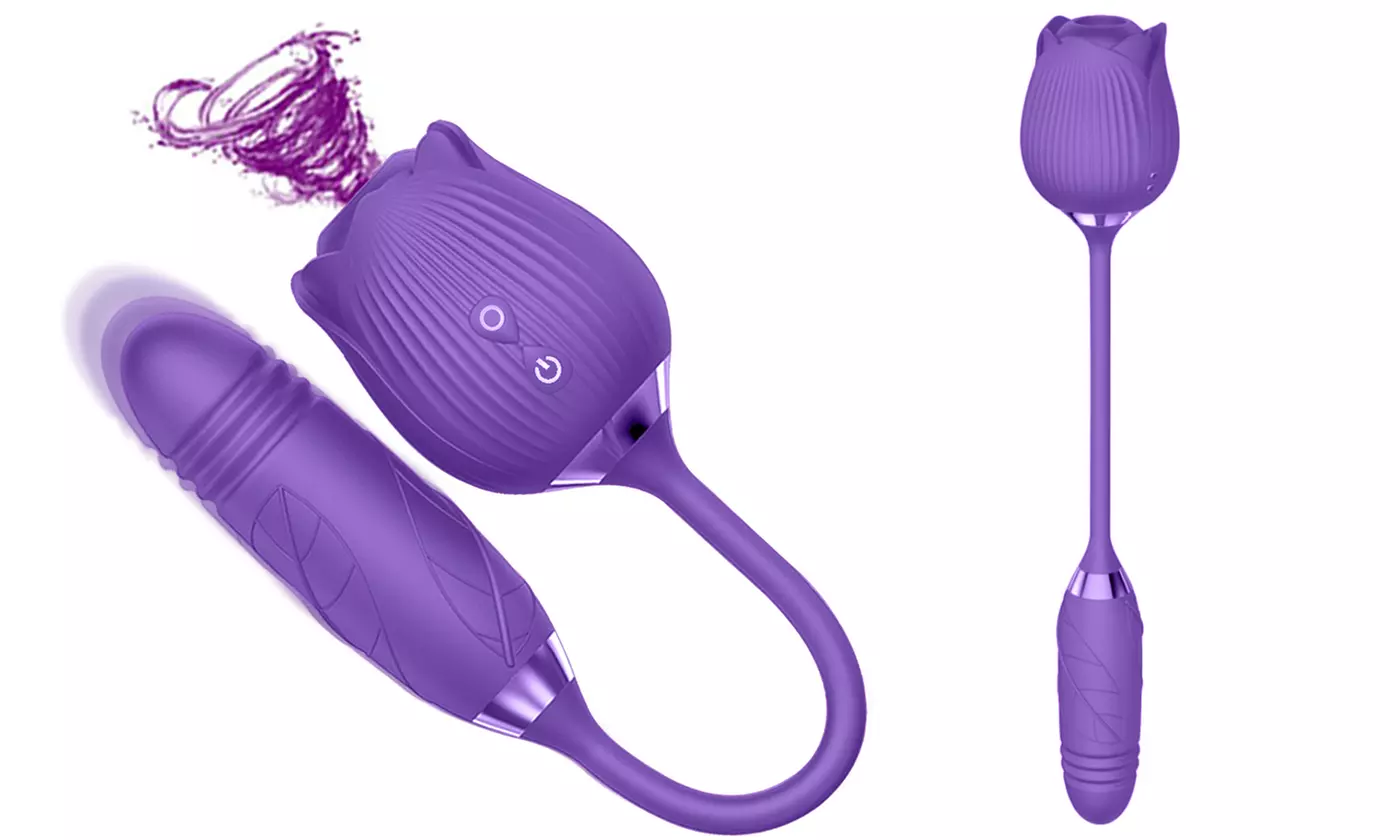 10 Speeds Vibration Suction Rose Nipple Clitoral Sucking Vibrator
