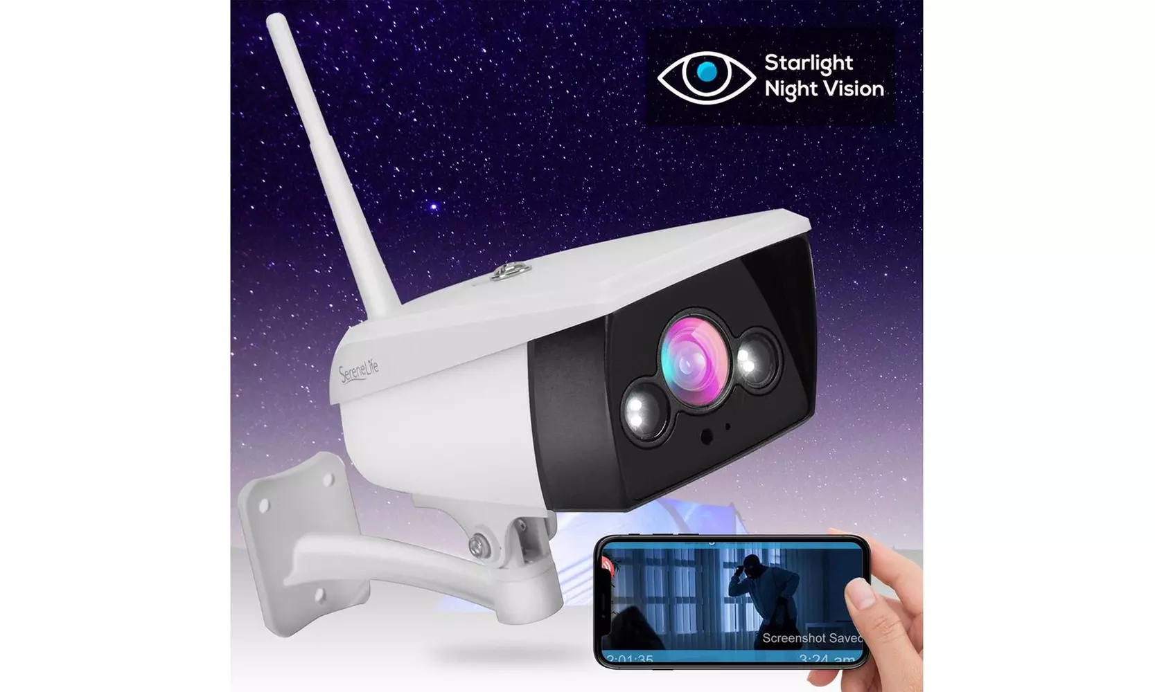 Outdoor Surveillance Security Cloud Camera with Internal SD Card Slot - Primary Image