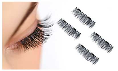 image for Magnetic False Eyelashes—1 Set (2 Pairs)-Reusable Ultra-Thin 3D Fiber