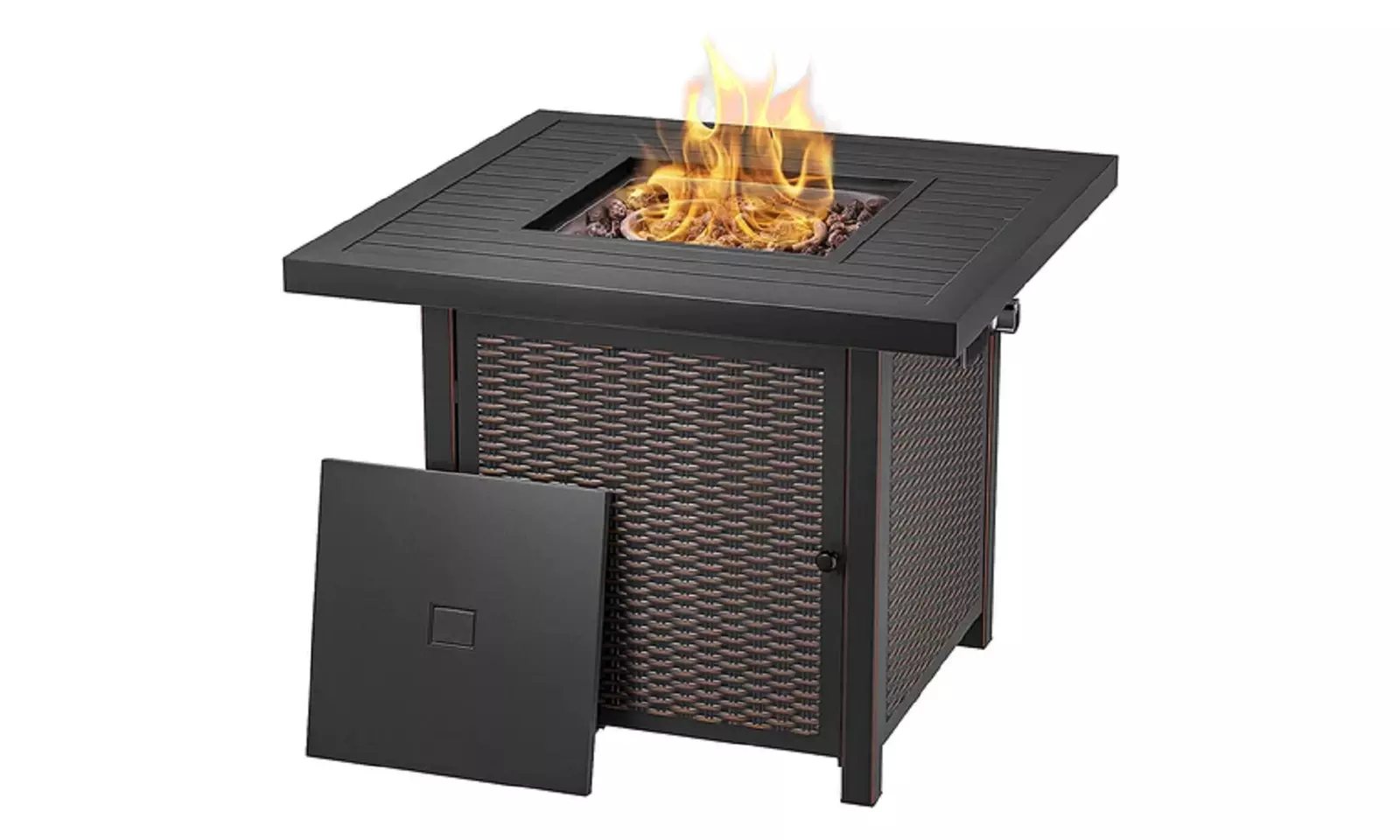 28'' Propane Fire Pit Table with 50,000 BTU Auto-Ignition Gas Fire Pit - Primary Image