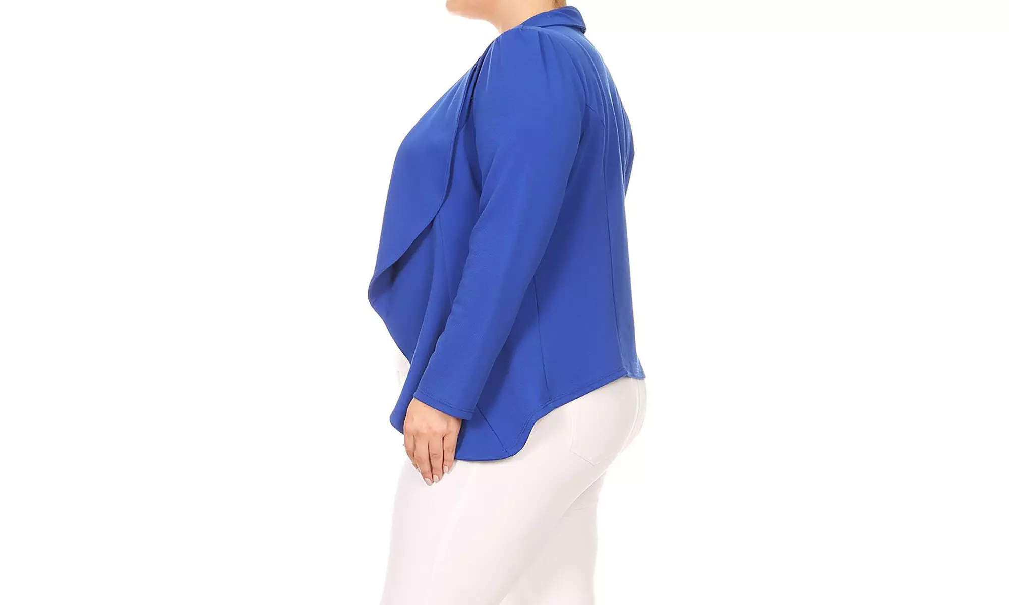 MOA Collection Womens Open Front Blazer with Plus Size