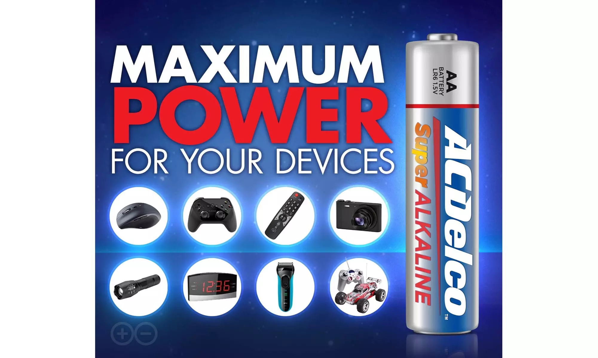 ACDelco Alkaline Batteries AA, AAA, or Combo 