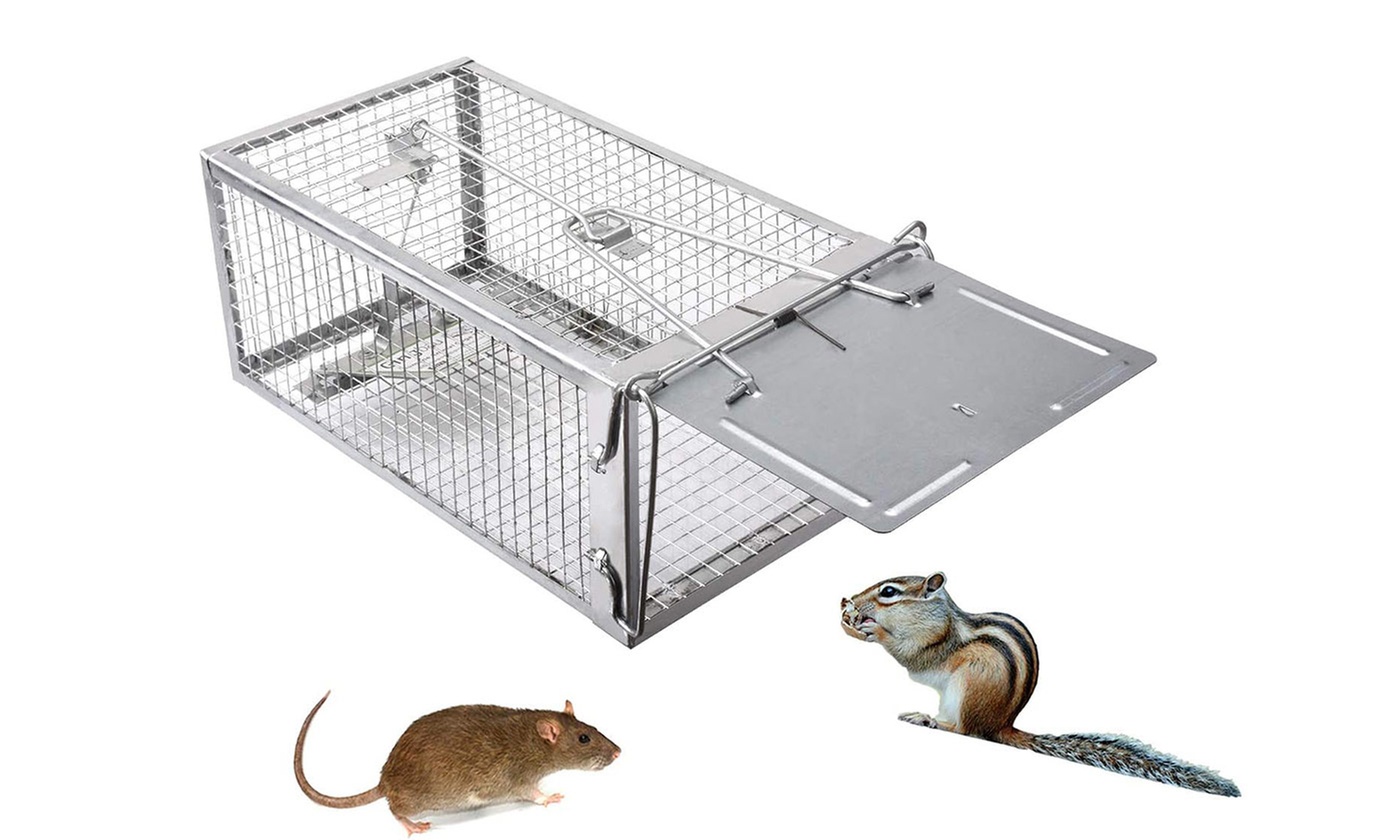 Small Animal Rodent Mouse Trap Live Cage Catch and Release for Indoor/Outdoor