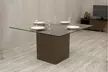 Perry 1.8 - 55.12 in Sleek Tempered Glass Table Top - Second Medium