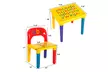 Costway Letter Kids Table&Chairs Play Set Toddler Child Toy Home Furniture - Second Medium