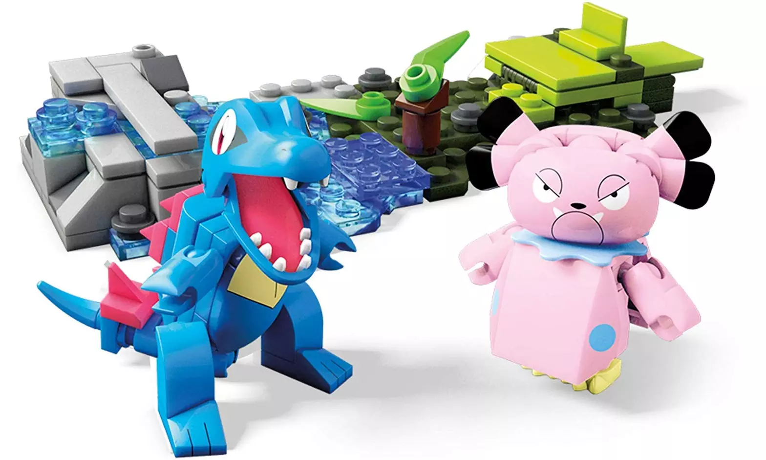 Mega Construx Pokemon Totodile Vs. Snubbull Dom Building Set - Primary Image