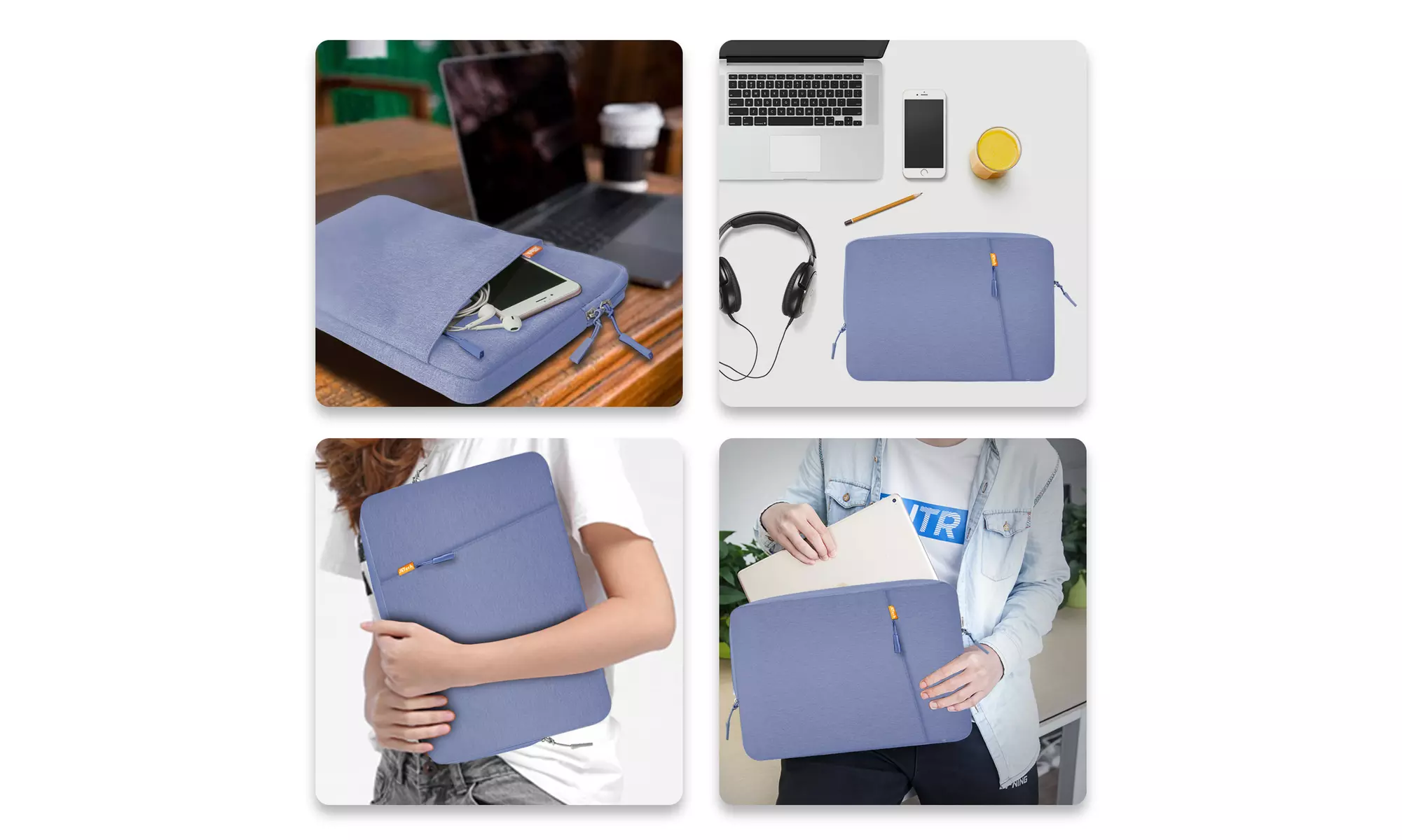 JETech Laptop Sleeve for 11.2/13.3/15.4-Inch Notebook, Tablet, or iPad