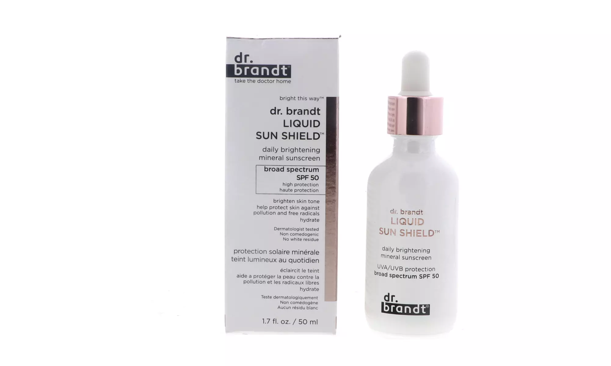Dr. Brandt Liquid Sun Shield Daily Brightening Mineral Sunscreen SPF50, 1.7 oz - Primary Image