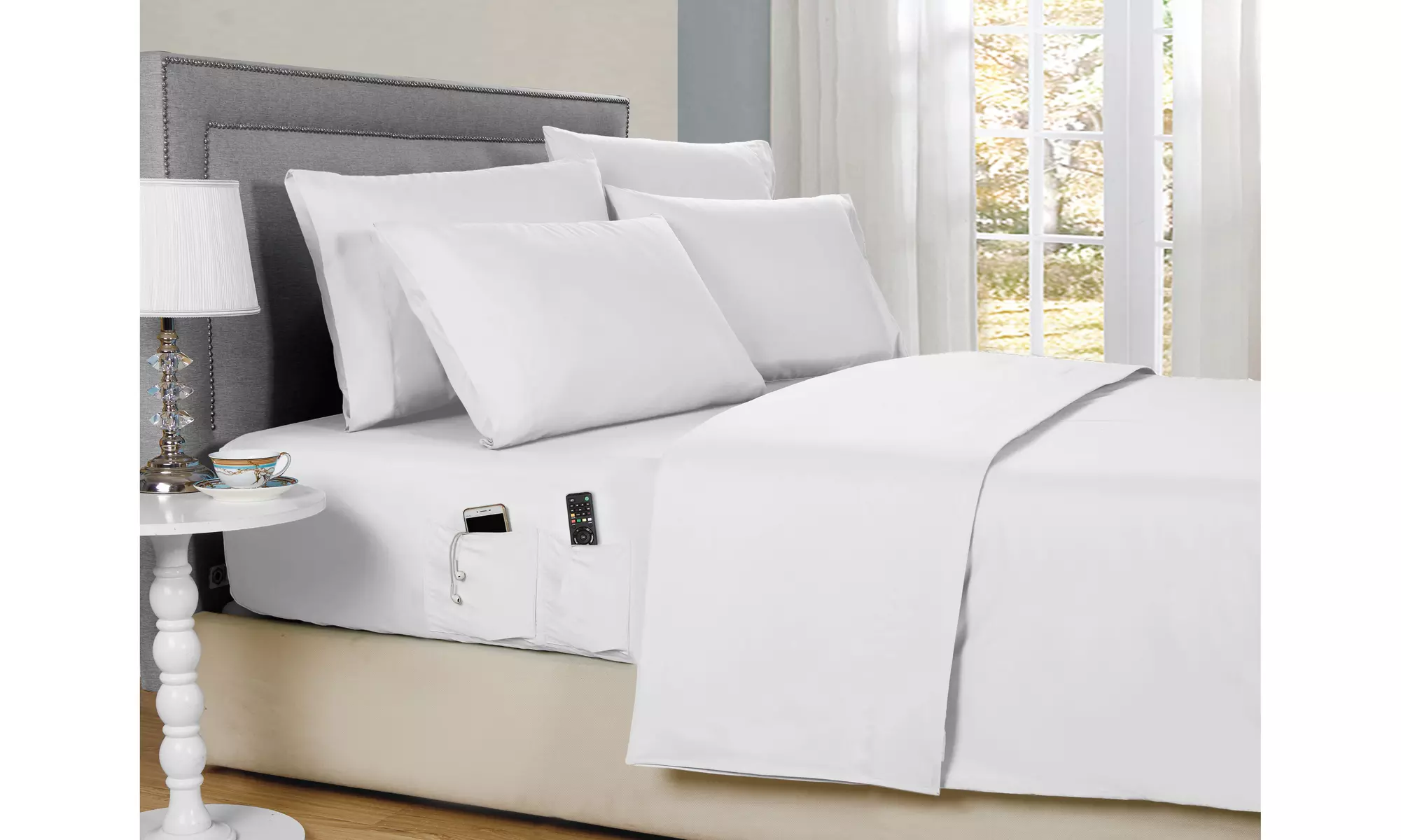 Kathy Ireland 6 Piece Smart Pocket Sheet Set