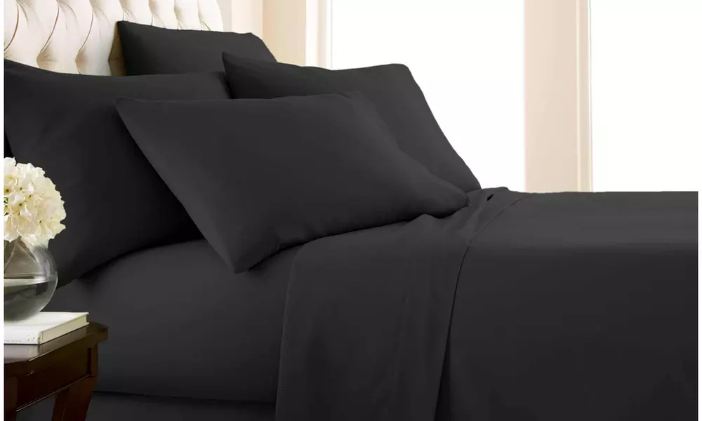 Double-Brushed 100GSM Microfiber Sheet Set (4-, 6-, or 7-Piece) - Primary Image